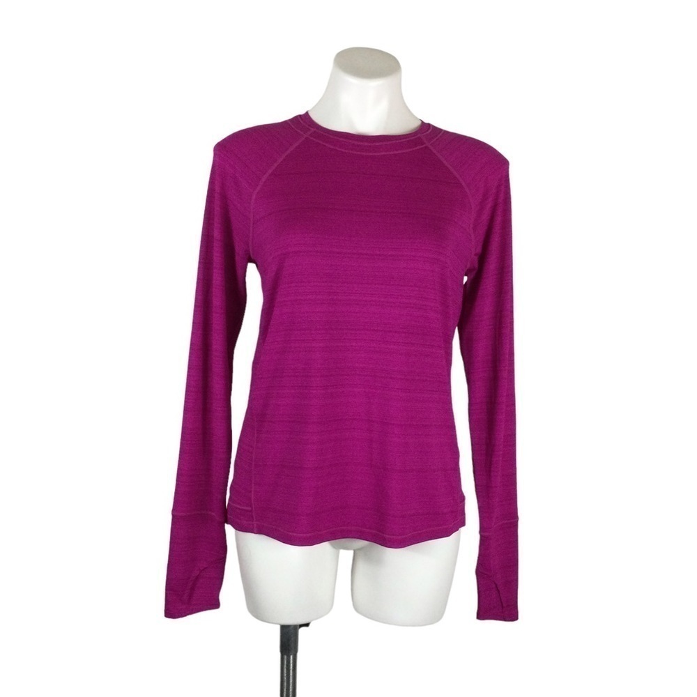 ATHLETA Long Sleeve Hot Pink Thumb‎ Hole Top Nwot